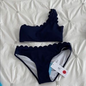 Cupshe navy blue bathing suit